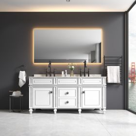 60x 36Inch LED Mirror Bathroom Vanity Mirror with Back Light, Wall Mount Anti-Fog Memory Large Adjustable Vanity Mirror