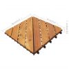 Decking Tiles 10 pcs 11.8"x11.8" Solid Acacia Wood