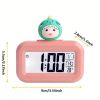 1pc, Mini Alarm Clock, Cute Creative Multifunctional Alarm Clock, Light Desktop Electronic Alarm Clock Cartoon Alarm Clock Without Battery