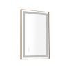 36*24 LED Lighted Bathroom Wall Mounted Mirror with High Lumen+Anti-Fog Separately Control