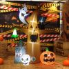 8ft Garden 9pcs LED String Lights With Tombstone Pumpkin Ghost Tree Inflatable Halloween Decoration