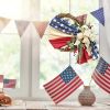 1pc; American National Day Wreath Independence Day Wreath Home Outdoor Decoration New Arrival Door Decoration; Independence Day Supplies