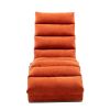 Linen Chaise Lounge Indoor Chair; Modern Long Lounger for Office or Living Room