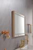 36*24 LED Lighted Bathroom Wall Mounted Mirror with High Lumen+Anti-Fog Separately Control