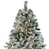 FCH 7.5ft Automatic Tree Structure PVC Material Green Flocking 350 Lights Warm Color 9 Modes With Remote Control 1450 Branches Christmas Tree