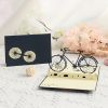 1pc Creative 3D Birthday Greeting Card; Handmade Hollow Retro Bicycle Blessing Card; Graduation Gift; Birthday Blessing Gift