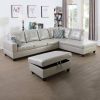 Powder Color Semi Semi PU Synthetic Leather 3-Piece Couch Living Room Sofa Set