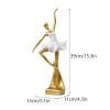 NORTHEUINS Resin Ballet Dancer Figurines for Interior Art Girl Statue Home Living Room Bedroom Entrance Display Decor Accessorie