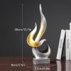 NORTHEUINS Resin Abstract Torch Figurines for Interior Home Living Room Bedroom Office Desktop Decoration Ornament Accessories