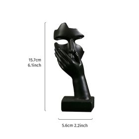 1pc Creative Abstract Character Action Decoration Ornament; Home Decoration Crafts (Style: Black B)