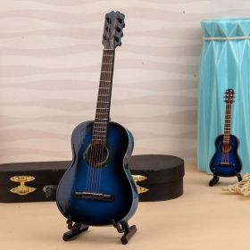 Mini Classical Guitar Wooden Miniature Guitar Model Musical Instrument Guitar Decoration Gift Decor For Bedroom Living Room (Type: U15049S1)