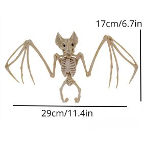 Spook Up Your Halloween Decor with This Vivid Bat Skeleton Model! (material: Bat)