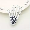 Halloween Skeleton Claw Hair Clip Gothic Punk Rock Barrettes Skull Hand Hair Accessories For Halloween Party Cosplay Wear