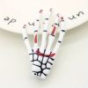 Halloween Skeleton Claw Hair Clip Gothic Punk Rock Barrettes Skull Hand Hair Accessories For Halloween Party Cosplay Wear