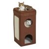 Pets Feline Nuvo Curious Cat Cube Cat Condo