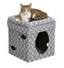 Pets Feline Nuvo Curious Cat Cube Cat Condo