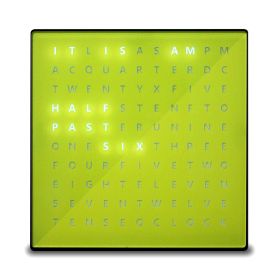 Alphabet Clock (Color: Yellow)