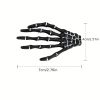 Halloween Skeleton Claw Hair Clip Gothic Punk Rock Barrettes Skull Hand Hair Accessories For Halloween Party Cosplay Wear