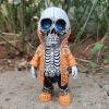 1pc, Trendy Street Skull Puppet Ornament Halloween Sweatshirt Skull Decoration,Day Of The Dead Decor