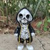 1pc, Trendy Street Skull Puppet Ornament Halloween Sweatshirt Skull Decoration,Day Of The Dead Decor