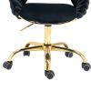 COOLMORE Computer Chair Office Chair Adjustable Swivel Chair Fabric Seat Home Study Chair