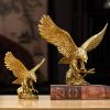 NORTHEUINS American Resin Golden Eagle Statue Art Animal Model Collection Ornament Home Office Desktop Feng Shui Decor Figurines