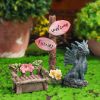 Mini Drunk Gnomes Dwarf Fairy Garden Statue Miniatures Courtyard Elf Figure Resin Micro Landscape Outdoor Figurine Ornaments