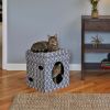 Pets Feline Nuvo Curious Cat Cube Cat Condo