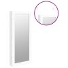 Mirror Jewelry Cabinet with LED Lights Wall Mounted White