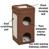 Pets Feline Nuvo Curious Cat Cube Cat Condo