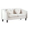 Beige Lint Sofa Set