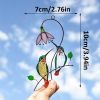 1pc Hummingbird Stained Glass Sun Catcher Window Hangings Ornament Metal Craft A Lovely Gift For Your Family