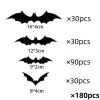 Halloween Party Decor 180 Realistic 3D Black Bat Stickers for  Creepy Home Decor