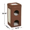 Pets Feline Nuvo Curious Cat Cube Cat Condo