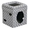 Pets Feline Nuvo Curious Cat Cube Cat Condo