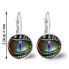 Y2K Vintage Dragon Eye Time Synthetic Gemstone Earrings Retro Creative Personality Temperament Alloy Material Exquisite Gift For Women Girls