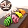 Halloween Skeleton Claw Hair Clip Gothic Punk Rock Barrettes Skull Hand Hair Accessories For Halloween Party Cosplay Wear