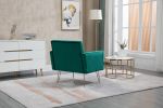 COOLMORE Accent Chair ,leisure single sofa with Rose Golden feet