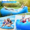 Inflatable Pool Lounger, Portable Lazy Sofa For Backyard Beach Travel & Camping