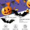 Halloween Party Decor 180 Realistic 3D Black Bat Stickers for  Creepy Home Decor