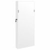 Mirror Jewelry Cabinet with LED Lights Wall Mounted White