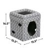 Pets Feline Nuvo Curious Cat Cube Cat Condo