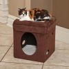 Pets Feline Nuvo Curious Cat Cube Cat Condo